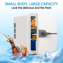 Mini Fridge 6L, Skincare Fridge Cooler or Warmer, AC DC Powered, Portable Small Refrigerator for Skincare, Cosmetics, Home, Office and Car