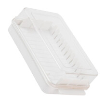 Butter Dish with Lid Keeps Butter Fresh Transparent Cover Compact Kitchen Storage Box