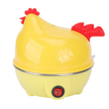Electric Egg Cooker 7 Egg Capacity Cute Chicken Design Rapid Boiler with Automatic Shut Off for Quick Breakfast