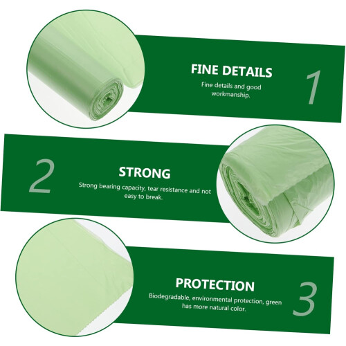 100 Pack Compostable Garbage Bags Biodegradable Corn Starch EcoFriendly for Home Pet Kitchen 1
