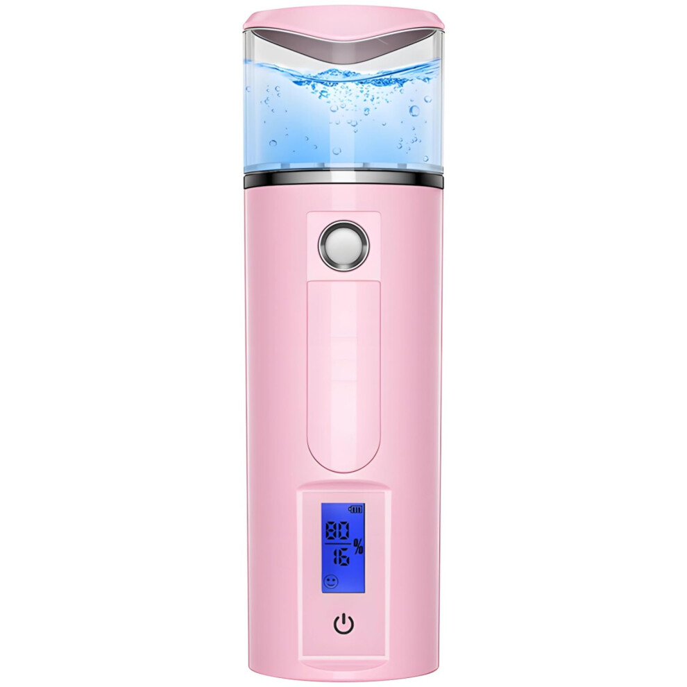 Nano Facial Mister with Advanced Nano Mist, 40ml USB Rechargeable Face Steamer for Deep Hydration