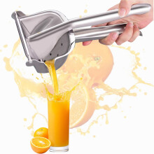 Manual Citrus Juicer Stainless Steel, Effortless Squeezer for Lemon Orange Watermelon Grapes 1PCS