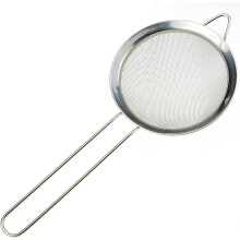 Stainless Steel Skimmer Spoon with Fine Mesh Strainer, Long Handle Colander for Kitchen Use 26cm
