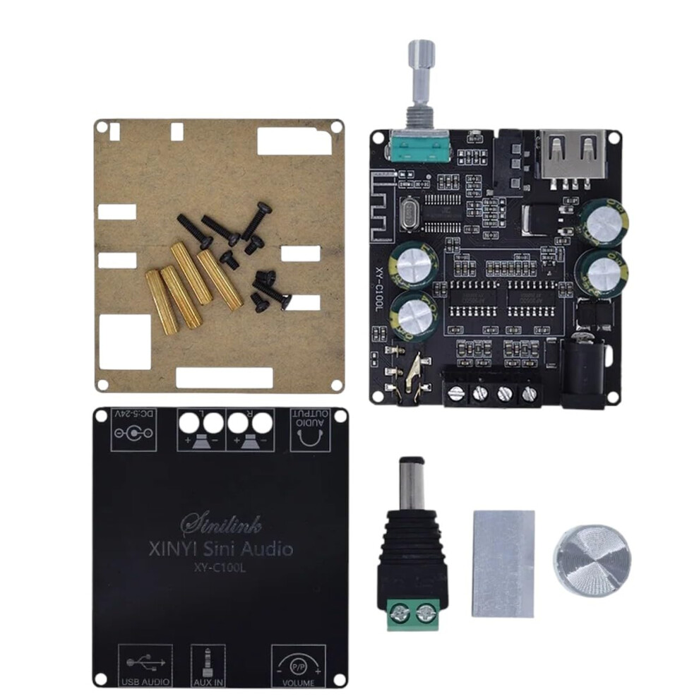 Bluetooth Stereo Amplifier 5.0 Hifi 100W+100W Home Theater Digital Audio With Usb And 3.5Mm Input 9455672661492
