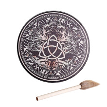 Handmade Siberian Shamanic Drums Spirit Music Drum with Drumstick Bass Drum Kits