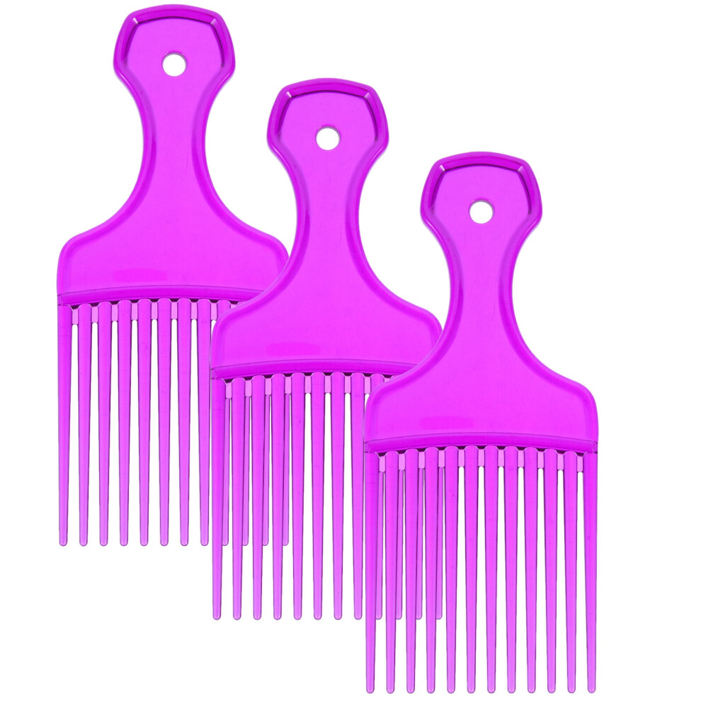 Unisex Guangmc Smooth Hair Picks Wide Tooth Comb 3Pcs For Detangling And Styling Hair