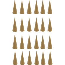 24 PCS XL Paper Mache Craft Cones, Open Bottom Cardboard Cones Compatible with DIY Gnomes Ornament Cone Tree Decorations for Fall Halloween Christmas
