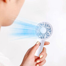 FloHua Christmas Gifts Clearance: Rechargeable 3-Speed Low Noise Handheld Fan, Compatible with Outdoor, Travel, Office, Home