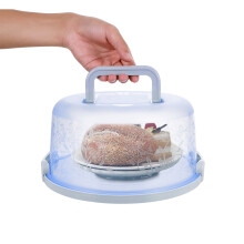 Eease Flan Cake Carrier Portable Clear Container for 10" Cake