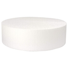 Round Cake Dummy, Styrene - 8 Inch Diameter x 3 Inch High