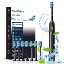 Txmfgh Electric Toothbrush with 8 Brush Heads - 6 Cleaning Modes, IPX7 Waterproof, USB Rechargeable, Ideal for Deep Cleaning and Travel