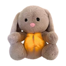 XIANXIAN Popular Soothing Doll Sleeping Toy That Breathes and Makes Sounds Bunny Breathing Rabbit Baby Toy Early Education