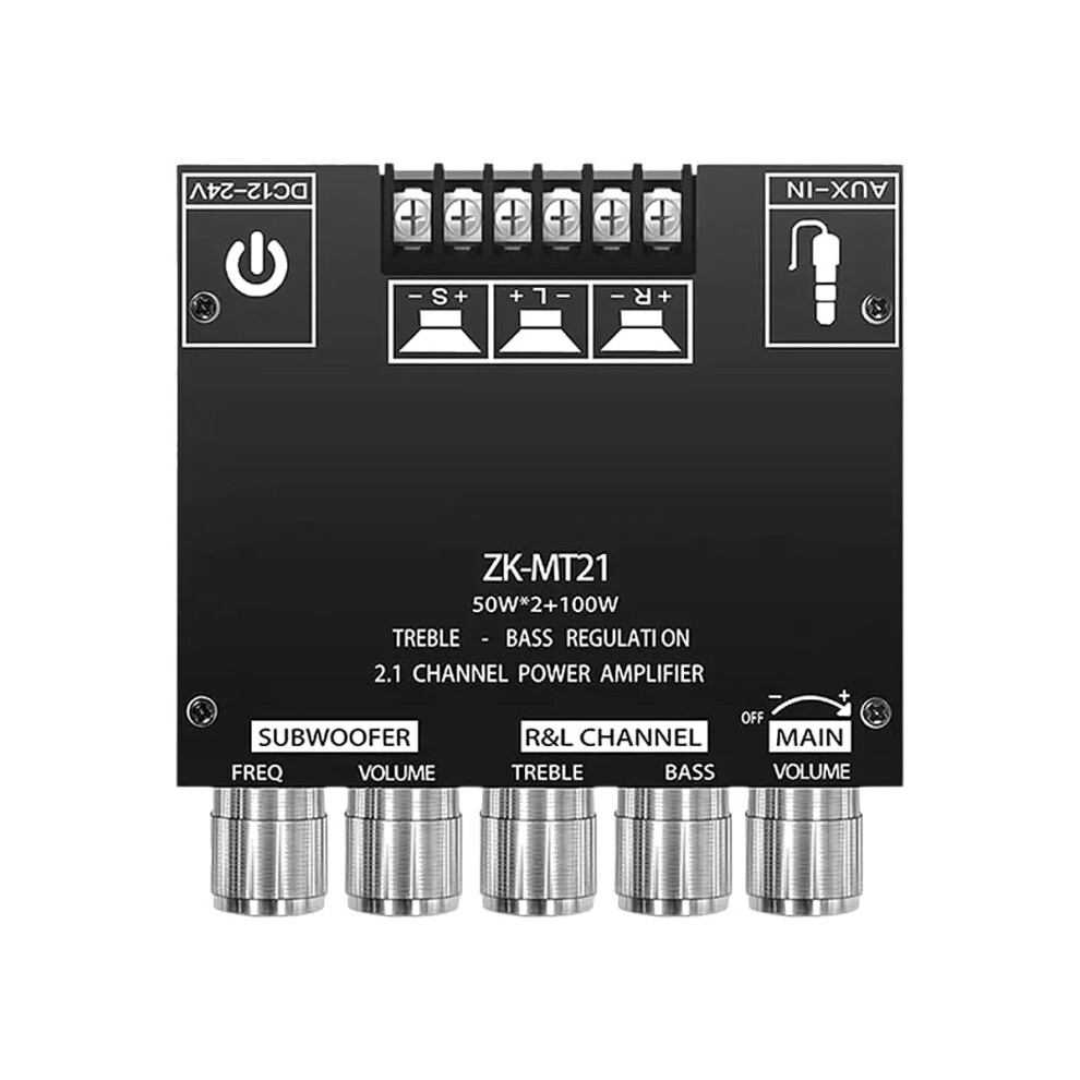 Bluetooth Amplifier Board 2.1 Channel 50W X2 + 100W Subwoofer Audio Amp Cs8673e For Home Or Car 9455672661959