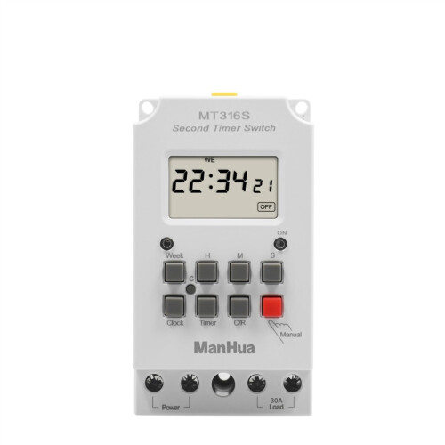 220V 30A MT316S Digital Programmable Timer Switch for Energy Saving and Automatic Scheduling