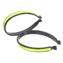 Reflective Bike Leg Bands Adjustable Cycling Trouser Clips for Night Riding and Mountain Biking