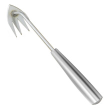 Garden Weeding Tool with Ergonomic Wooden Handle, Heavy Duty Manganese Steel MultiFunction Hoe