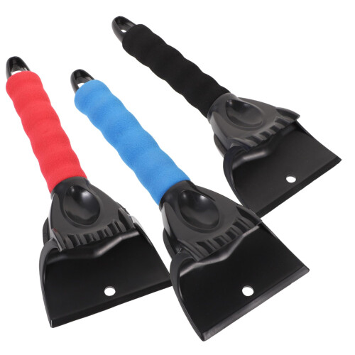 3 Pcs Car Snow Shovel Set with Long Handle Windshield Ice Scraper for Winter Ice Removal