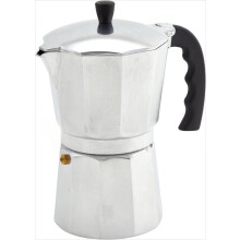 Stovetop Espresso Maker 3 Cup Aluminum Moka Pot with Ergonomic Handle for Rich Flavor Brewing