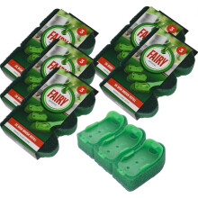 18 Fairy Dish Brush Refill Pads Replacement Washing Up Soap Heads