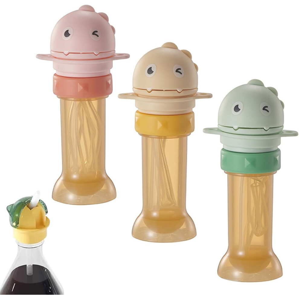 Reusable Water Bottle Straw Lid for Kids, Compatible with Standard Bottles - Baby Bottle Spout Cover & Adapter Cap