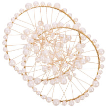 2pcs Pearls Decorative Photo Props Nail Art Jewelry Photography Props Photo Backdrop Decor