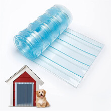 Bexikou DIY Dog Door Replacement Strips for Pet Doors with Installation Accessories, 4.9ft x 7.87in