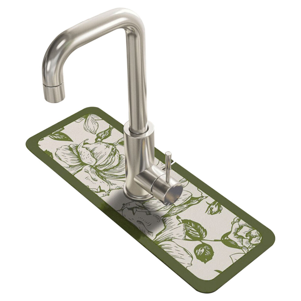 Zeceouar Savings Clearance! Kitchen Faucet Suction Pad Bathroom Countertop Drainage Pad Narrow Hole Diatomaceous Earth Cuttable Slip Pad 9377112476544