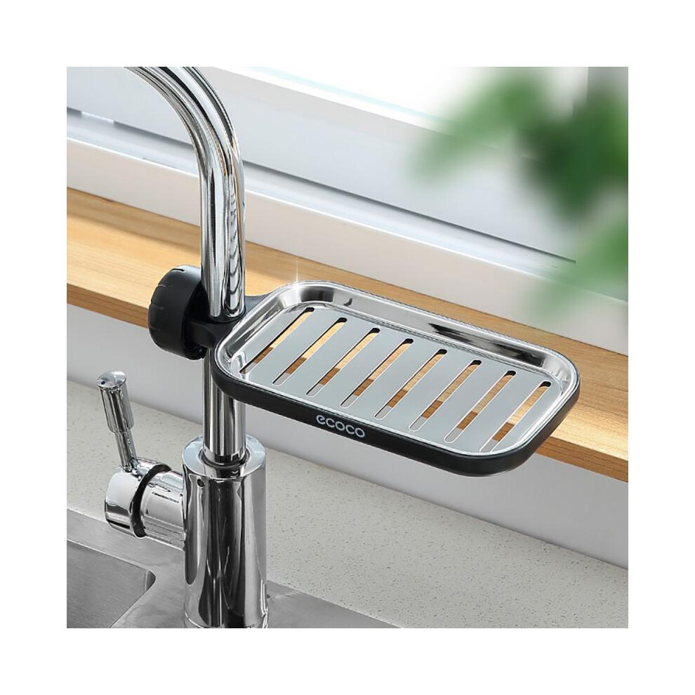Stainless Steel Shelf Kitchen Faucet Rack Sink Rag Drain Basket Hanging Storage Rack Bathroom Accessories 9377112477275