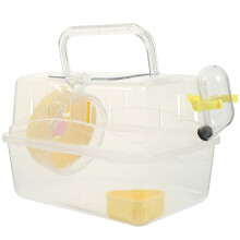 Hamster Cages Pet Mouse for Guinea Pigs Rats Bath Small Animal Carry Case Abs Travel