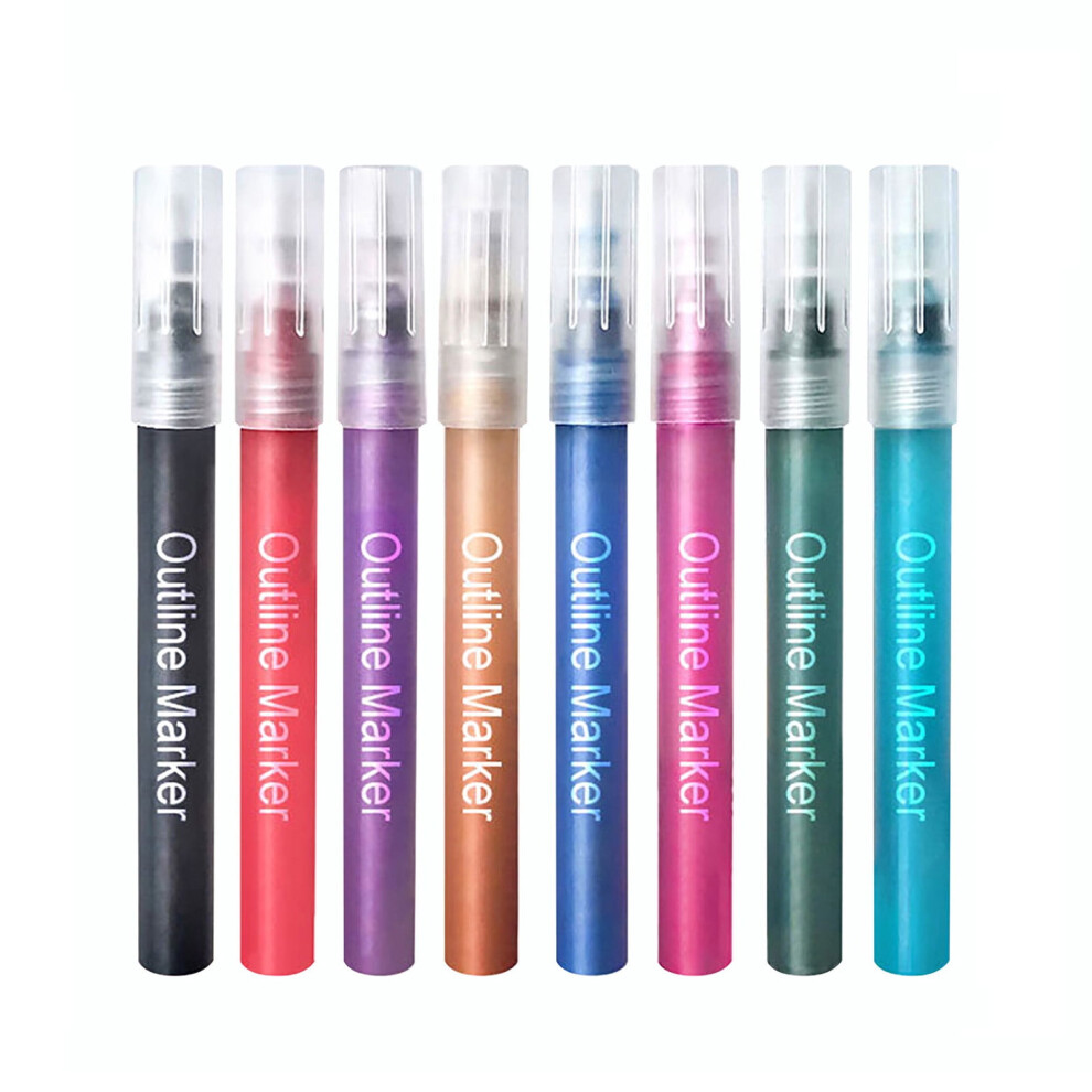 Uclet Pen Children Drawing Watercolor Pen Set Fluorescence Outline Marker Pens 2MM 4ML-image-OPC-PR9GGHY-NEW