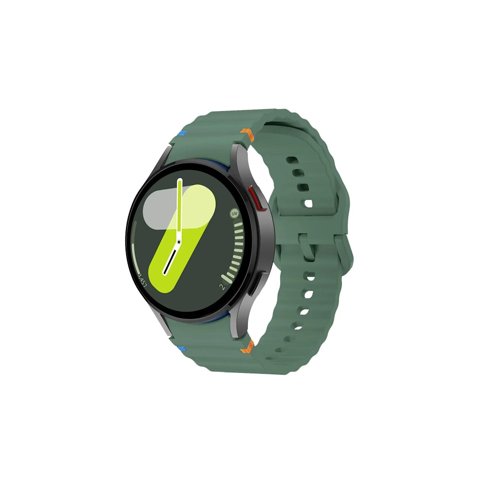 Silicone Strap Compatible With Samsung Galaxy Watch 7 6 5 4, 44Mm 40Mm 45Mm 47Mm 43Mm 46Mm 42Mm Band, Olive 9027700469662