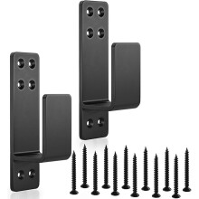 2X4 Door Barricade Brackets. Upgrade Door Barricade Security Bar Provide Home Black