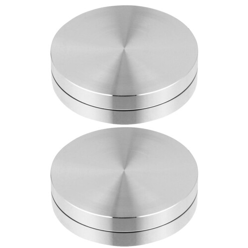 2pcs Table Turntable Bearings Baking Tray Axle Rotating Cake Stand Bases