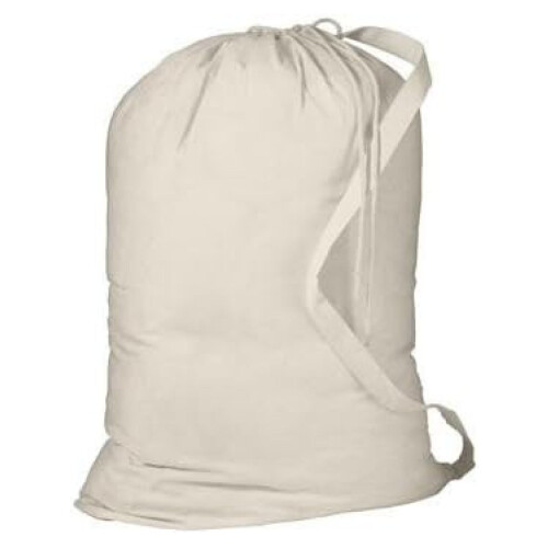 Heavy Canvas Laundry Bags W/Shoulder Strap (Small-Medium-Large) (Medium)