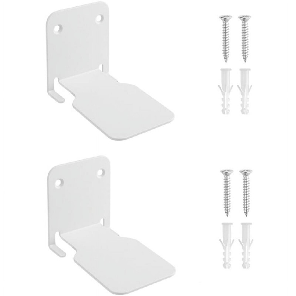 Stainless Steel Floating Bookshelves Wall Mounted Book Shelves Holder Organizer (White) 9027700473645