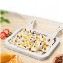 Herrenming Home Ice Machine Children's Homemade Milk And Ice Stir Fry Ice Machine Small Stir Fry Ice Plate Ice Machine Stir Fry Yogurt Machine