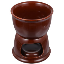 1 Set Ceramic Cheese Fondue Cheese Melting Pot Chocolate Melting Stove