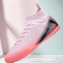(7066S-fen, 38) New Arrival Men's Soccer Cleats, Futsal Football Training Shoes for Boys