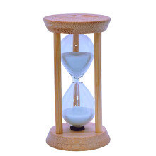 1 Minute White Sand Timer Bamboo Hourglass Clock for Kids Games Classroom Kitchen Home Decor