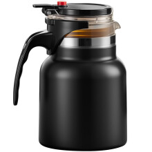 800ml Stainless Steel Teapot with Removable Infuser, OneTouch Tea Separation, Insulated Loose Leaf Tea Maker