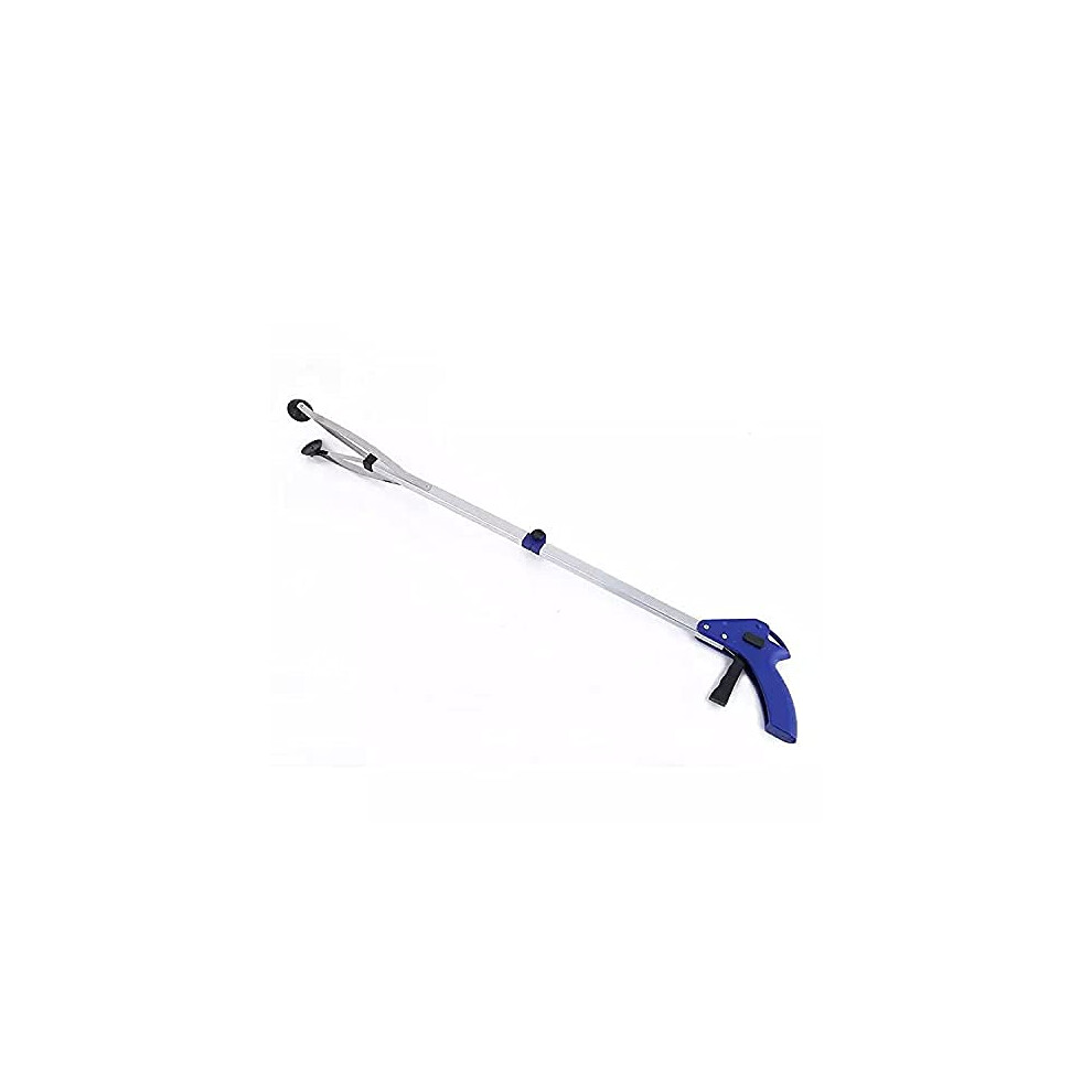 33 Inch Foldable Reacher Grabber Tool with Rotating Rubber Gripper for Elderly and Garden Use