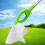 Trash Grabber Long Handle Ergonomic Grip Green Lightweight Garbage Picker Mobility Aid Tool 1PCS 2
