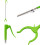 Trash Grabber Long Handle Ergonomic Grip Green Lightweight Garbage Picker Mobility Aid Tool 1PCS 3