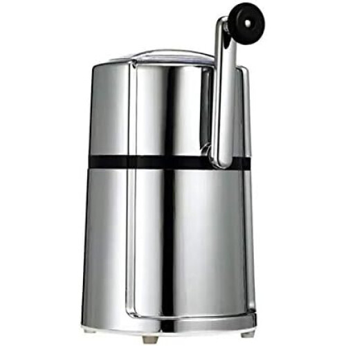 Manual Ice Crusher Quick Crushing for Smoothies and Cold Drinks Silvery Handheld ABS 1