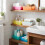 6 Coloured Plastic Storage Baskets Boxes Tubs Bins Crates Organiser Home Décor 2
