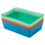 6 Coloured Plastic Storage Baskets Boxes Tubs Bins Crates Organiser Home Décor 7