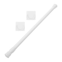 Eease 2 Sets Door Curtain Support Rod Shower Curtain Rod Punch-free Telescopic Rod Clothes Rod