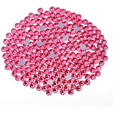 600 pcs Pink Hotfix Rhinestones for Crafts, SS30, 6.3-6.5 mm Pink Rose SS30 Rose