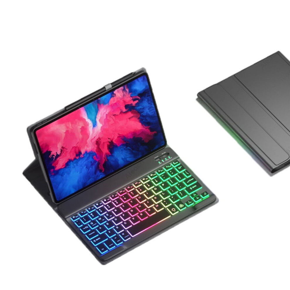 Keyboard Case For Compatible With Lenovo Tab P11 Pro 11.2 Inch(2022)/Xiaoxin Pad Pro 2022 11.2 Inch Tb-132Fu Tb-138Fc With Backlit Rainbow Keyboard 9377112484464