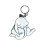 Playing Egg Cat Keychain Creative Pull Out Egg Cat Pendant Keychain Cute Bag Funny M2w7 White One size 1